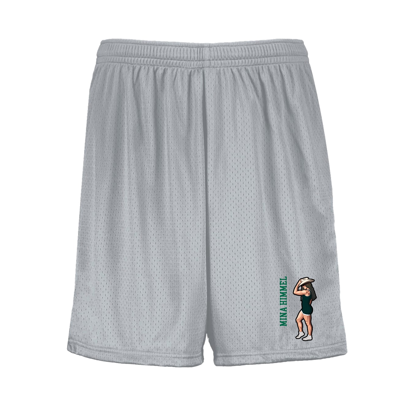 Shorts — Name Vertical in Silver