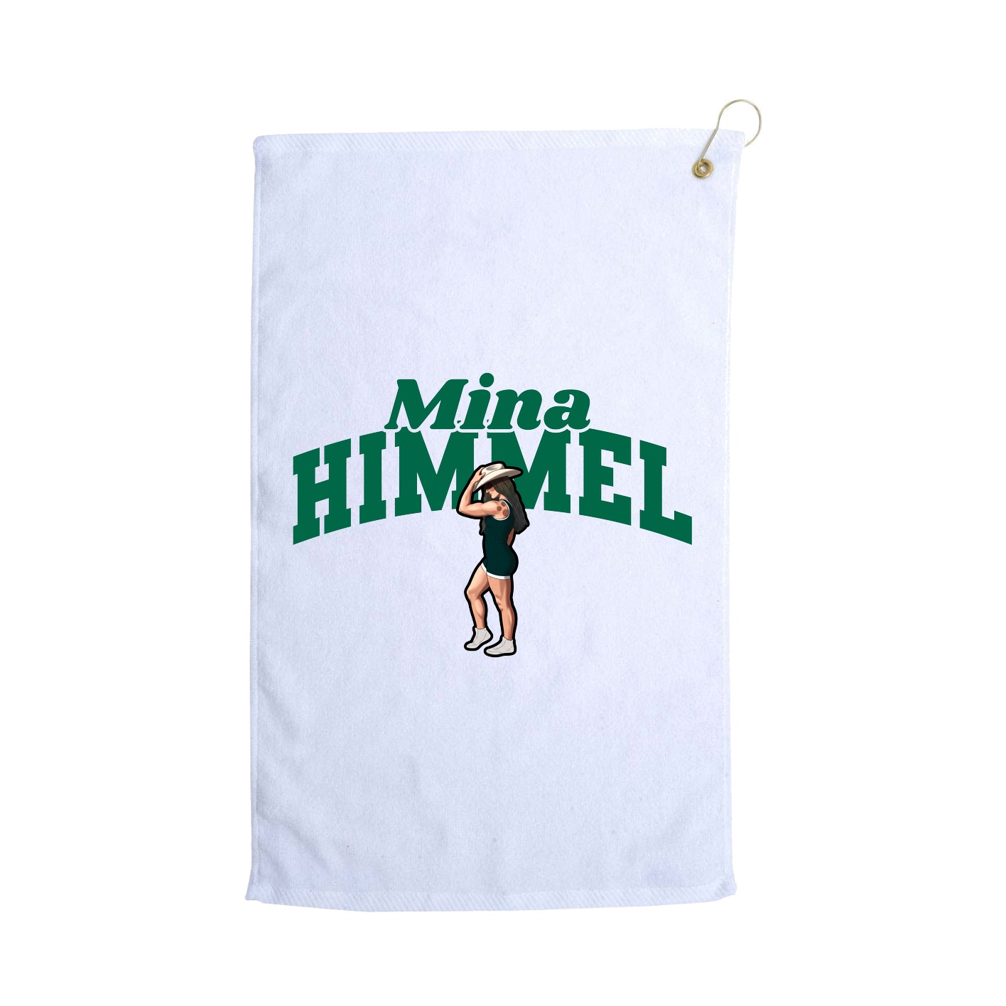 Golf Towel — Signature Arch in White