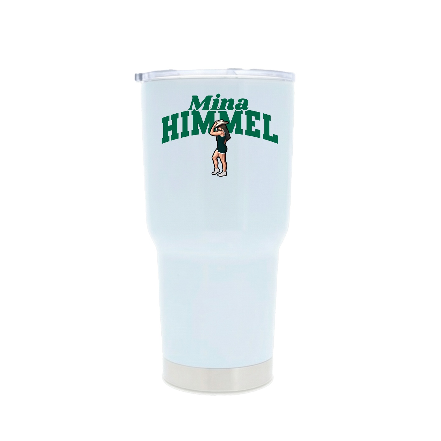 30oz Stainless Steel Tumbler — Signature Arch in White