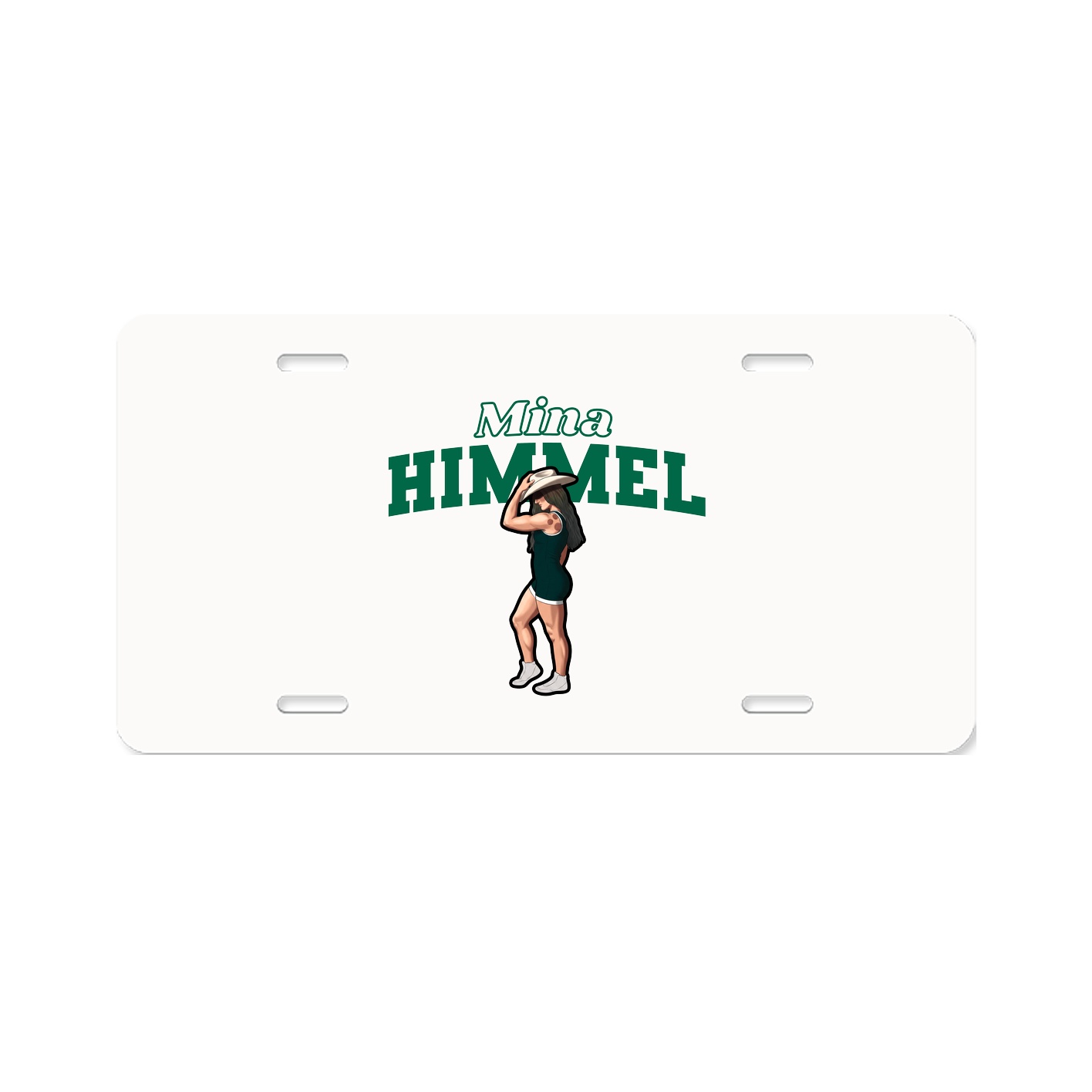 License Plate — Name Arch in Classic