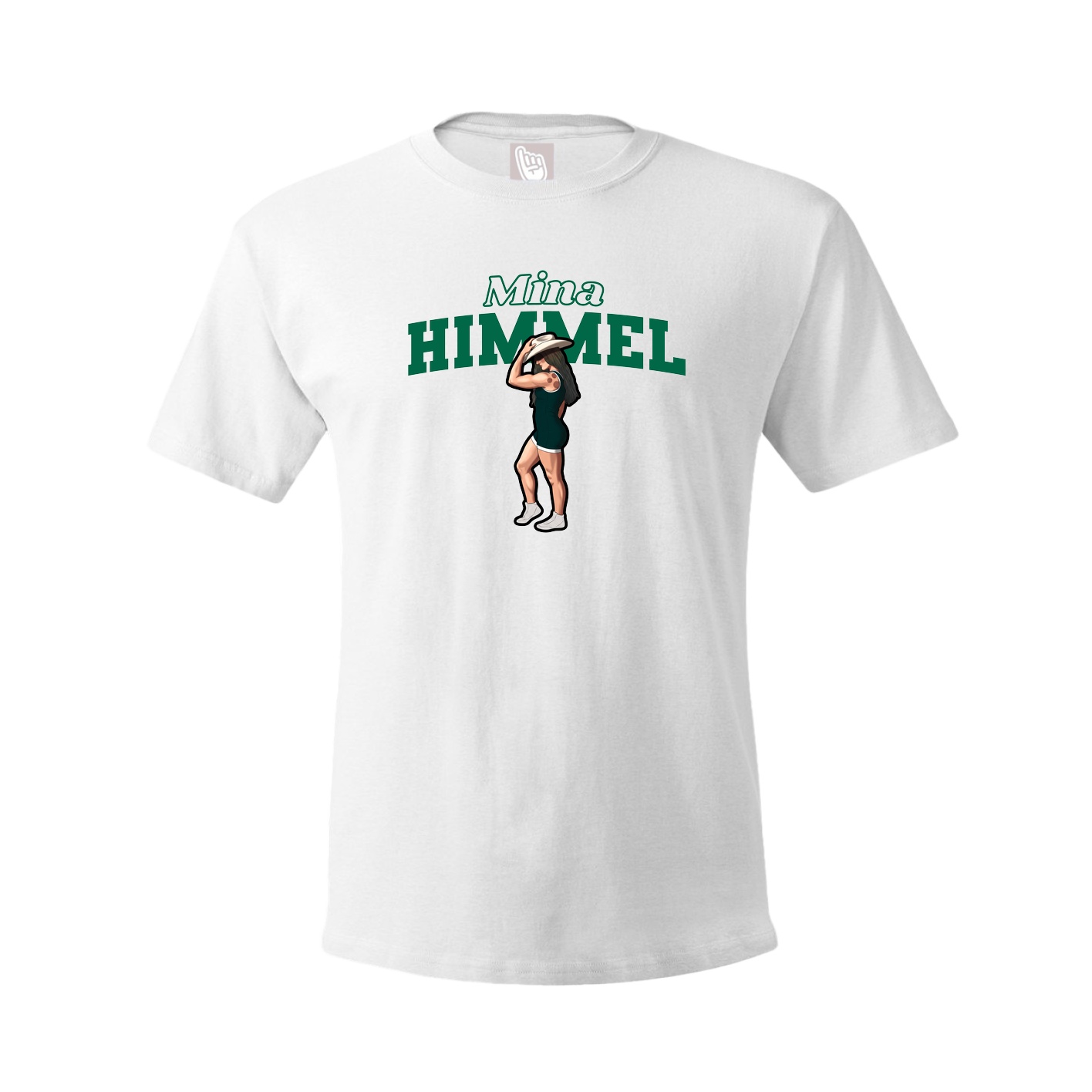 Youth Tee — Name Arch in White