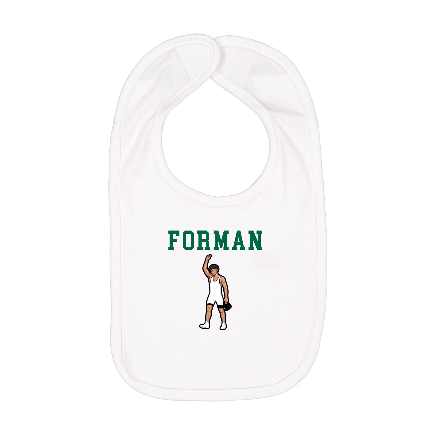 Infant Bib — Shirsey in White