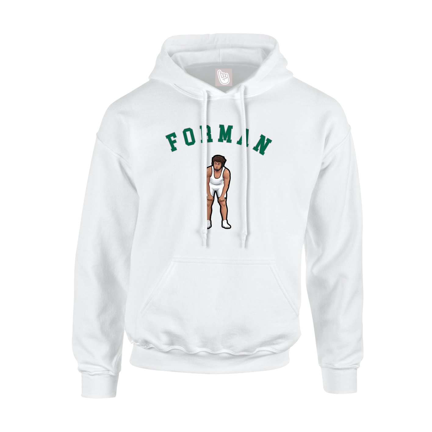 Youth Hoodie — Shirsey Arch in White