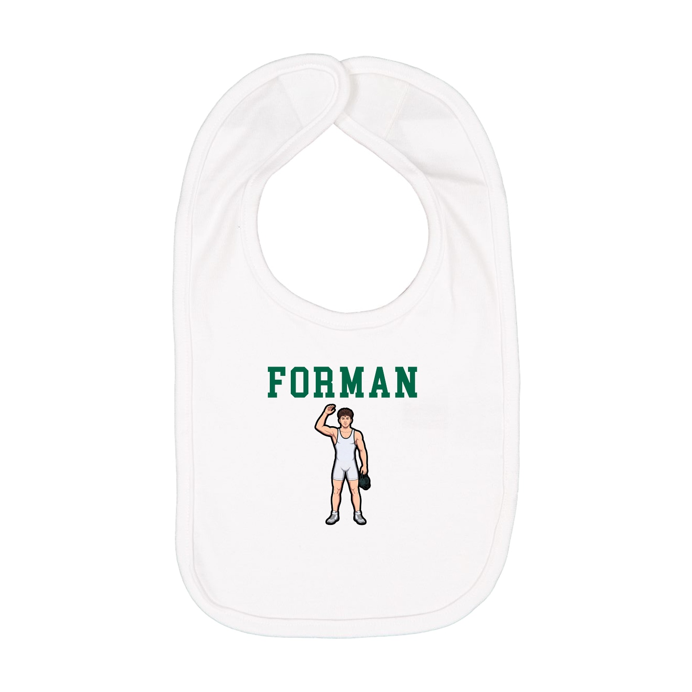 Infant Bib — Shirsey in White