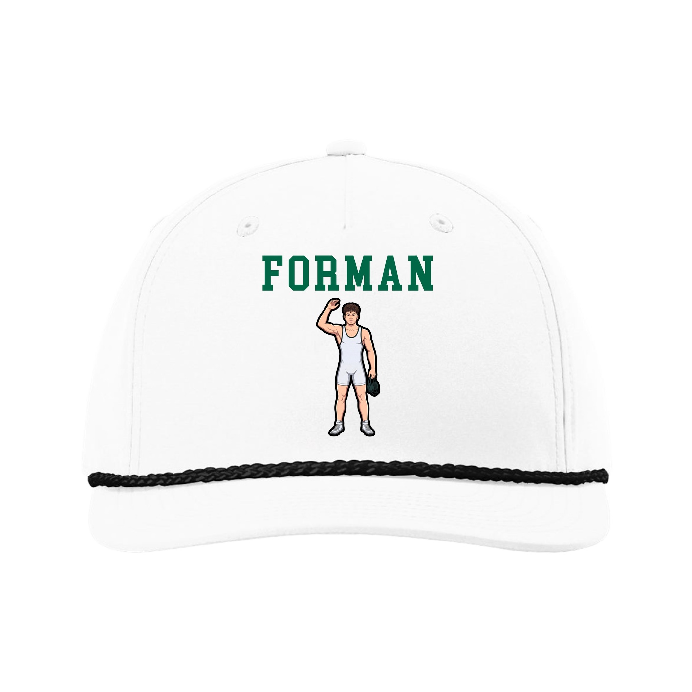 Five-Panel Classic Rope Cap — Shirsey in White