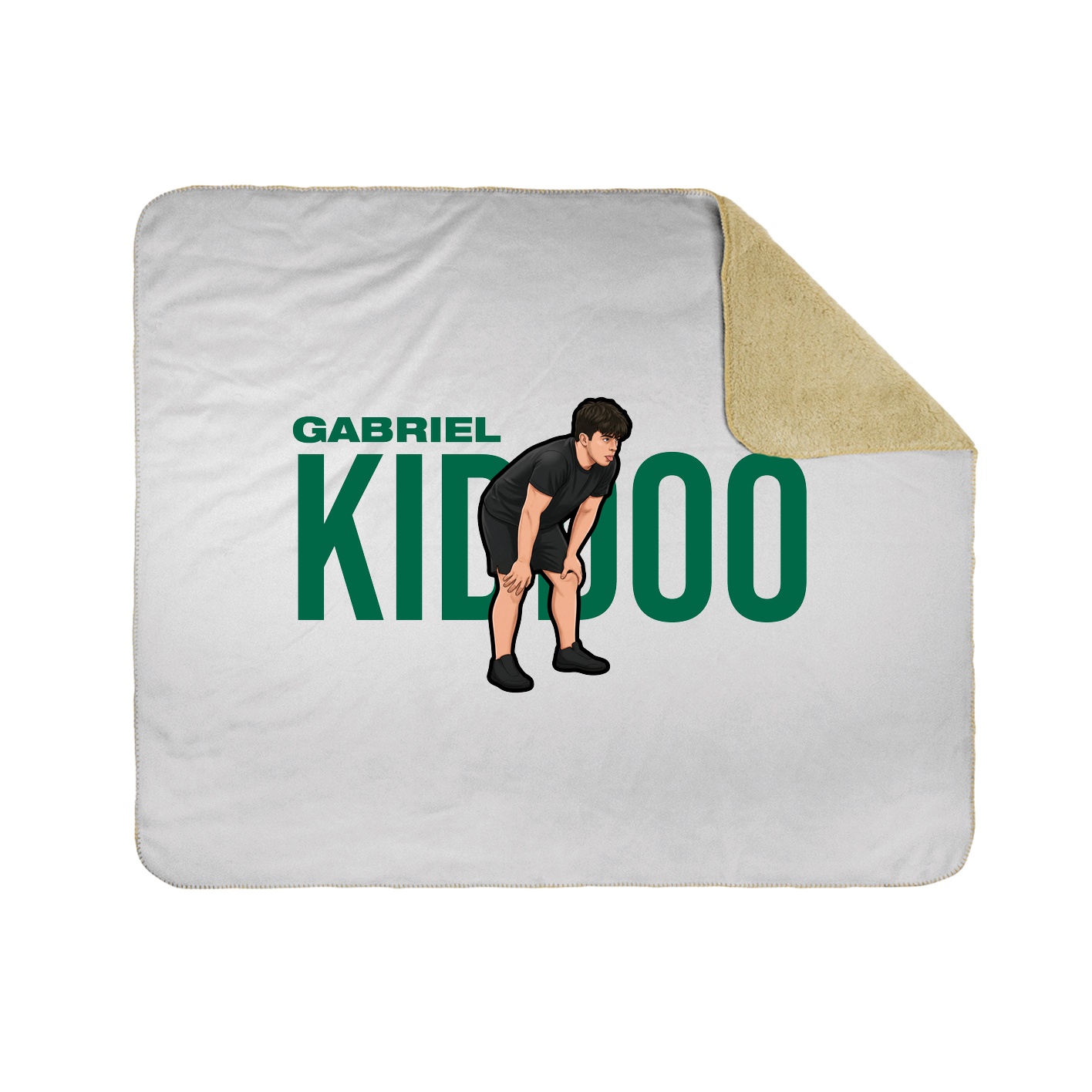 Throw Blanket — Player Name in White