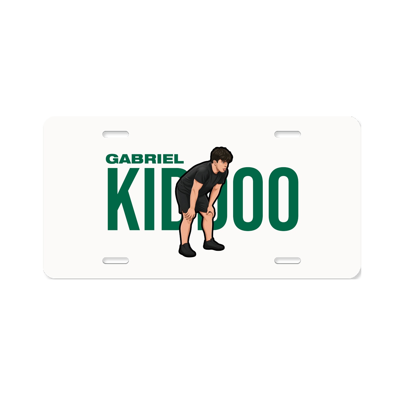 License Plate — Player Name in Classic