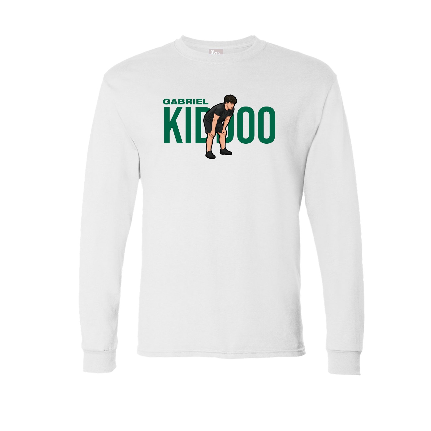 Long Sleeve Tee — Player Name in White