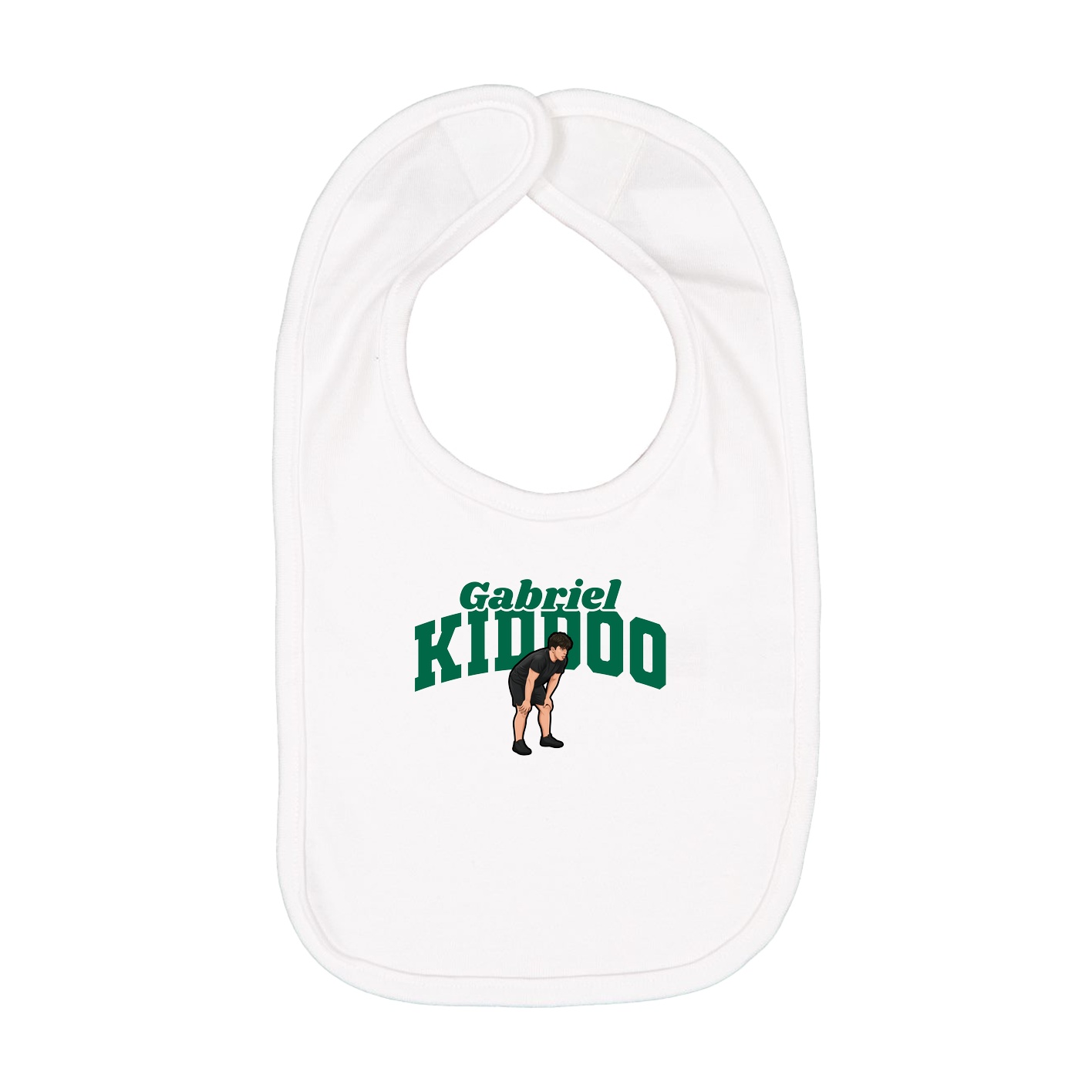 Infant Bib — Signature Arch in White