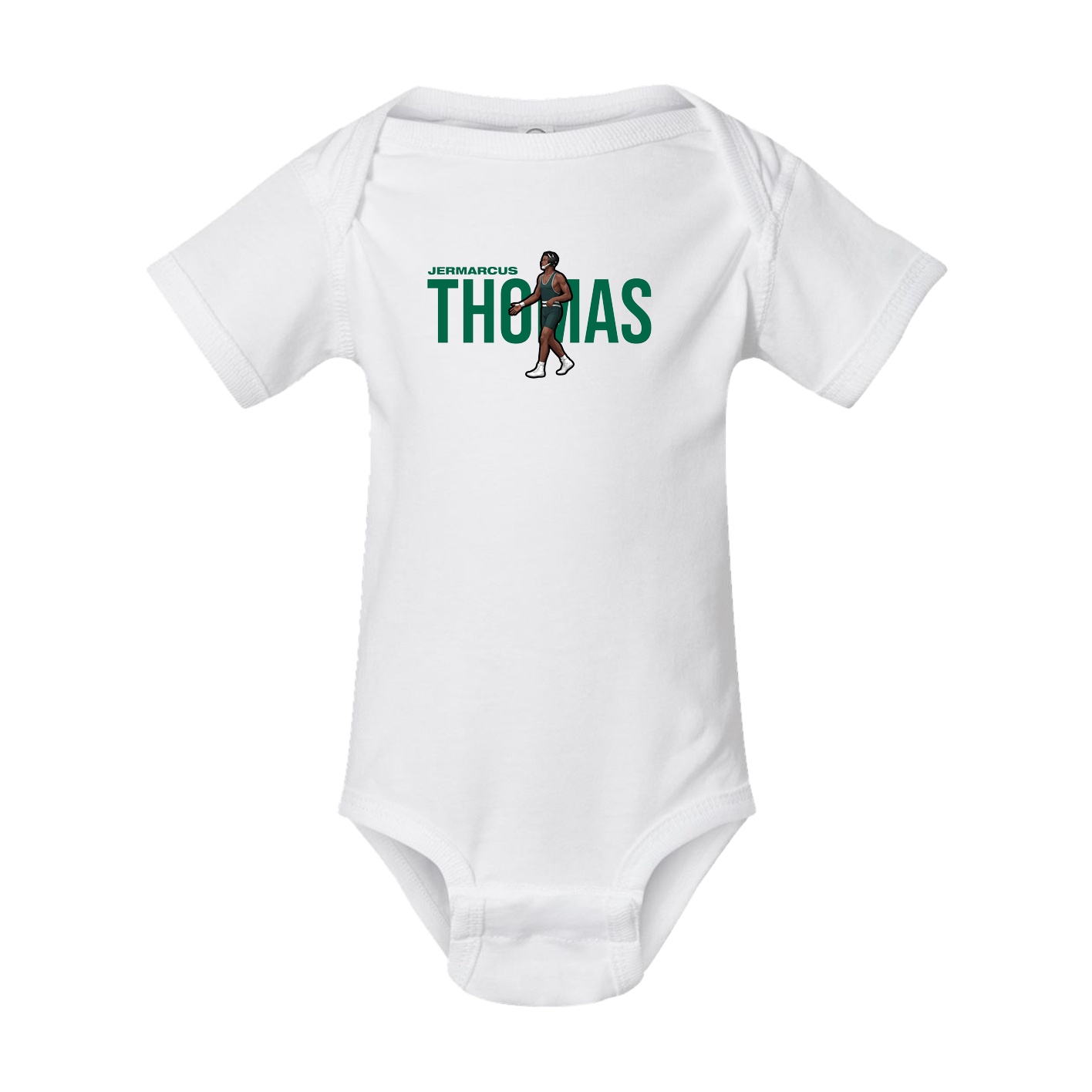 Baby Onesie — Player Name in White
