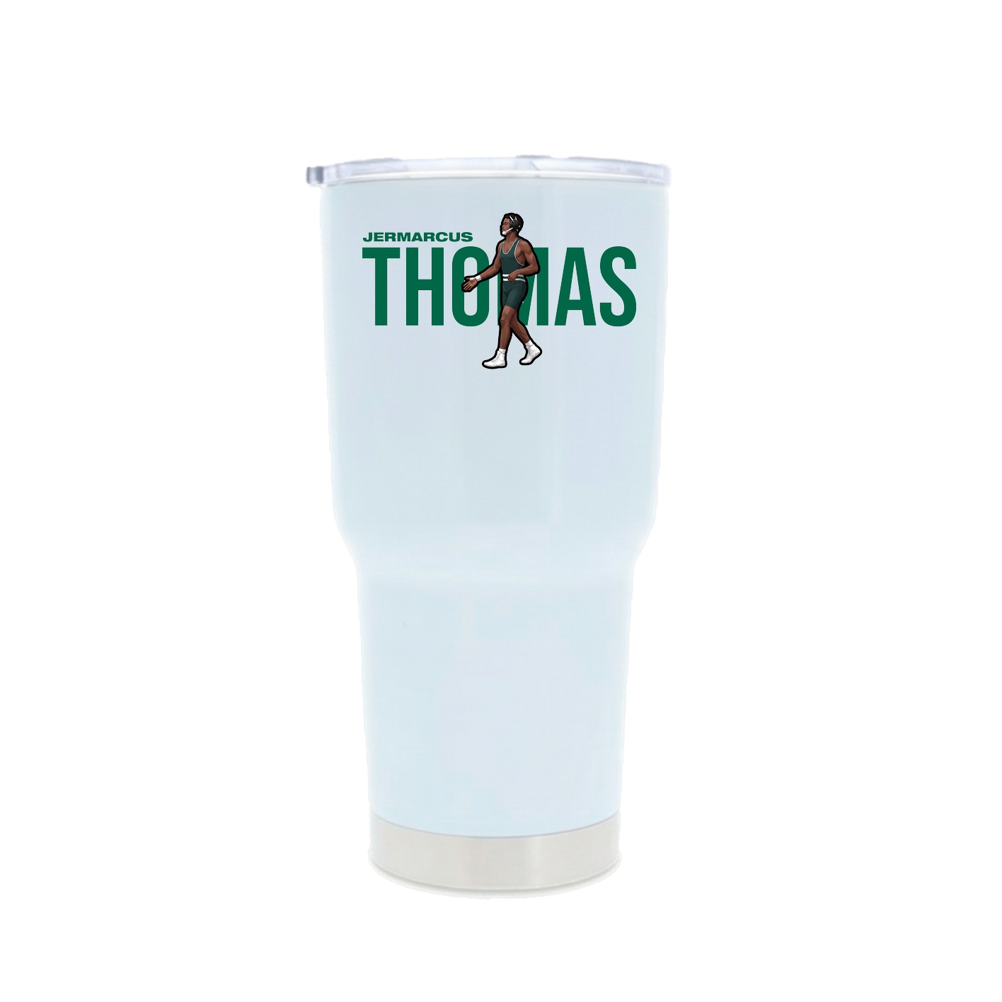 30oz Stainless Steel Tumbler — Player Name in White