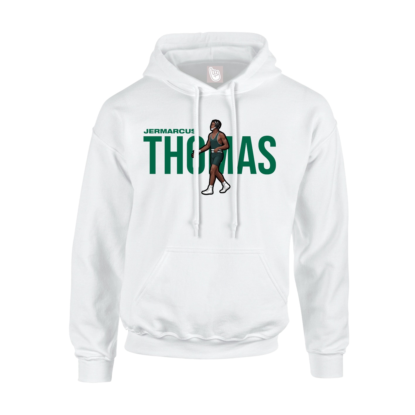 Youth Hoodie — Player Name in White