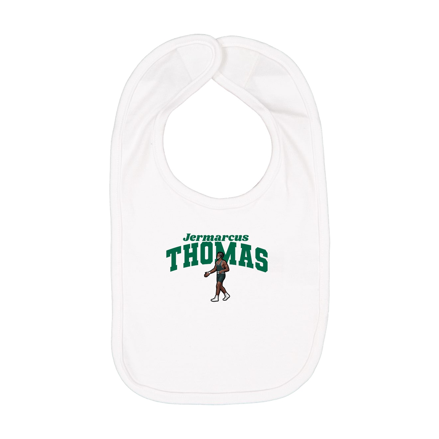 Infant Bib — Signature Arch in White