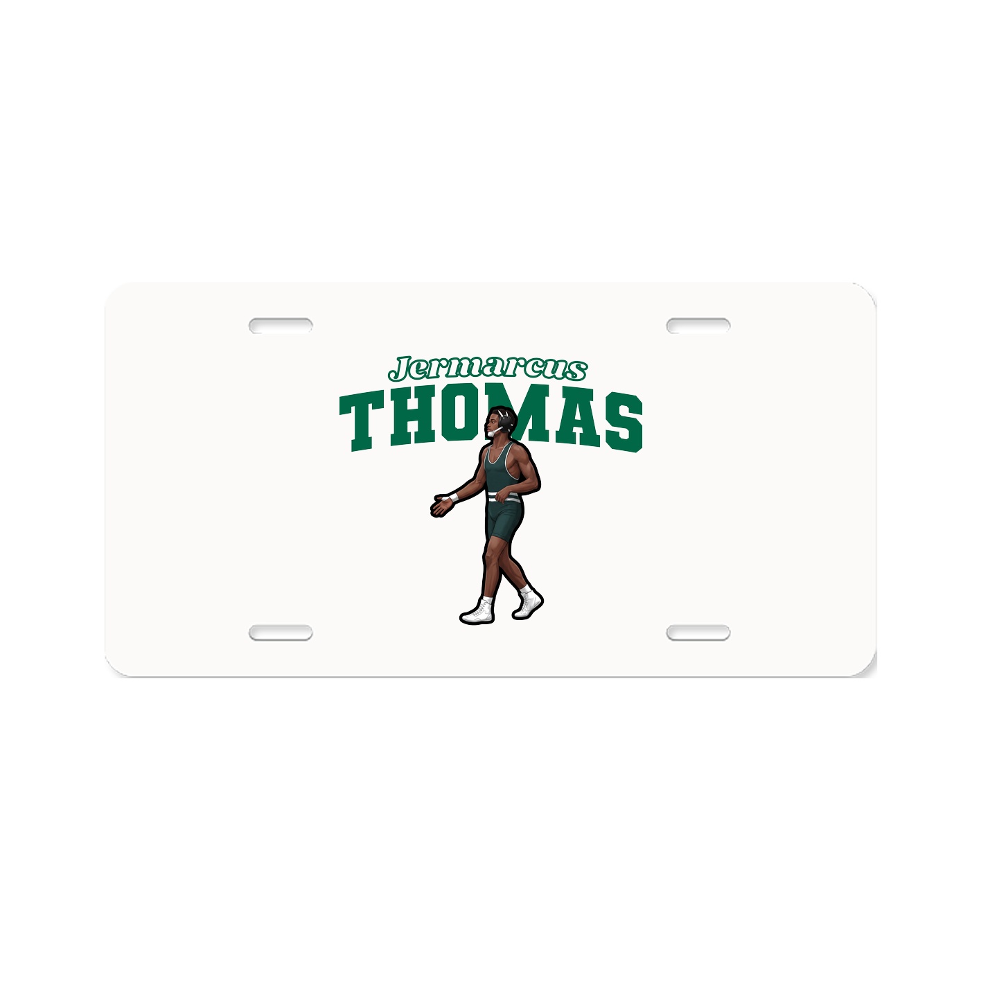 License Plate — Name Arch in Classic