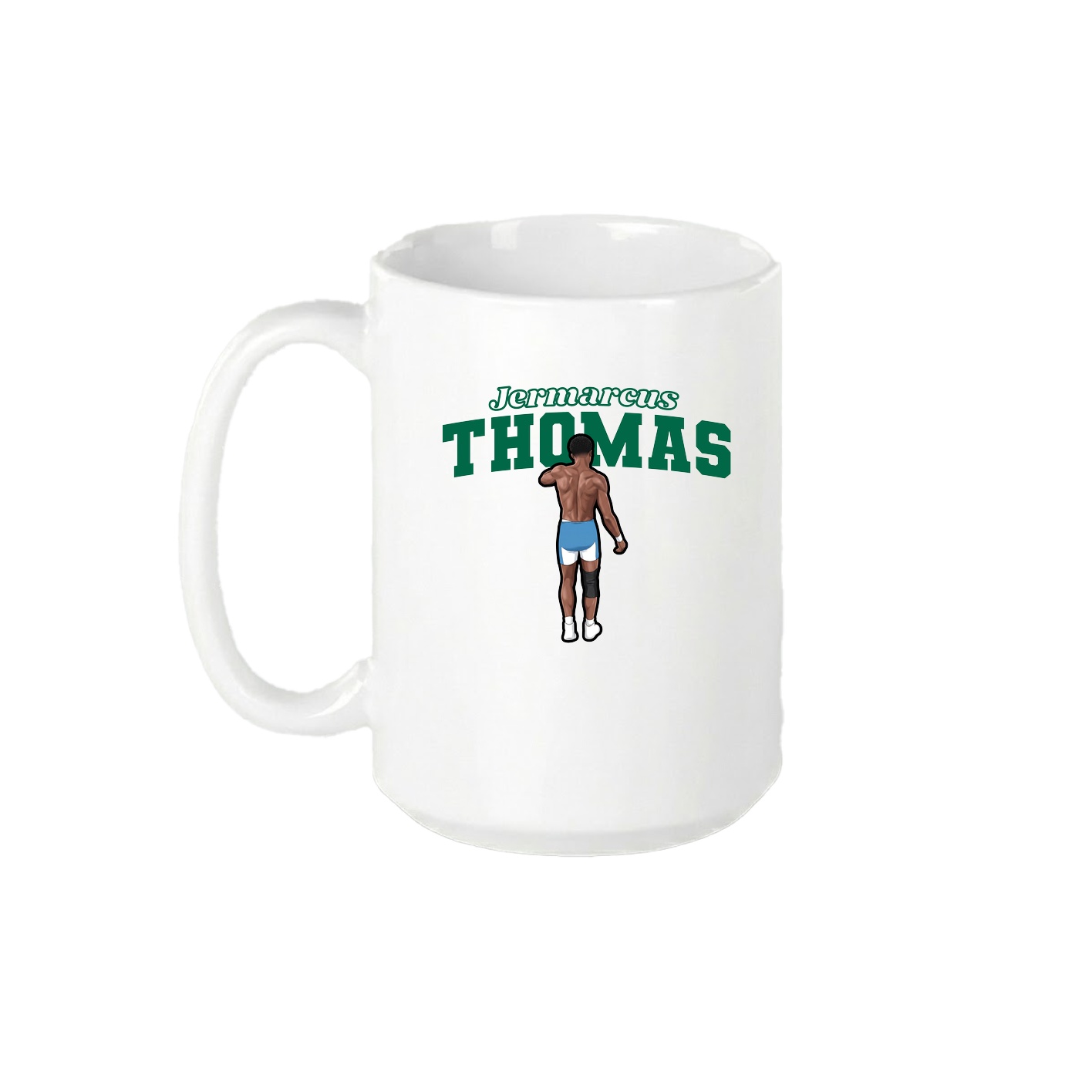 15oz Coffee Mug — Name Arch in White
