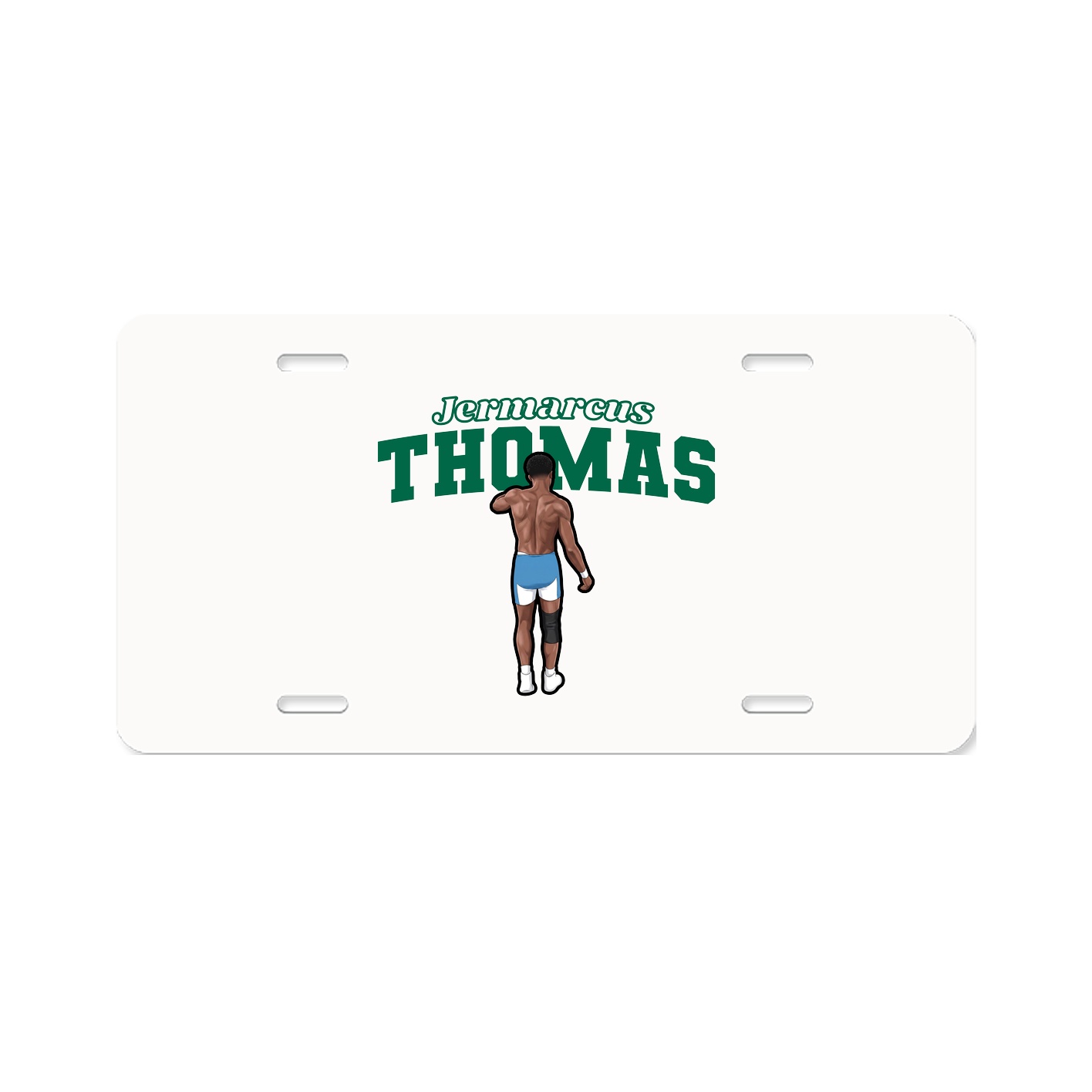 License Plate — Name Arch in Classic