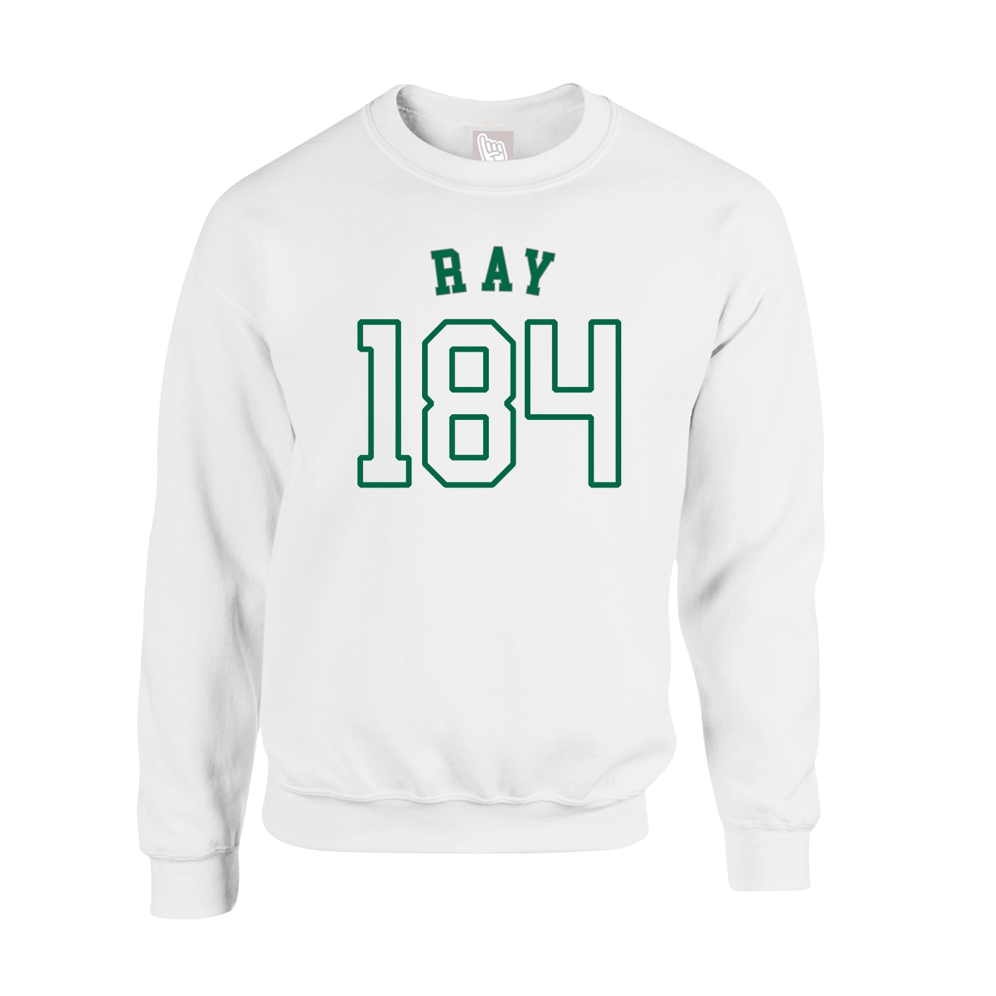 Fleece Crew — Shirsey Arch in White