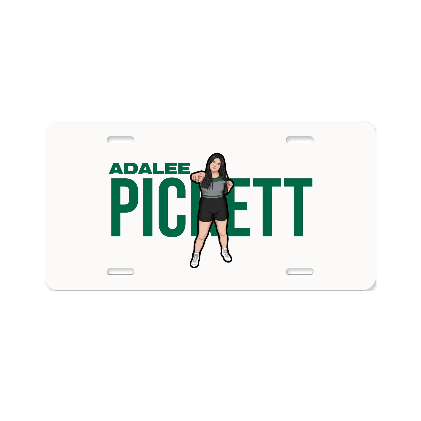 License Plate — Player Name in Classic