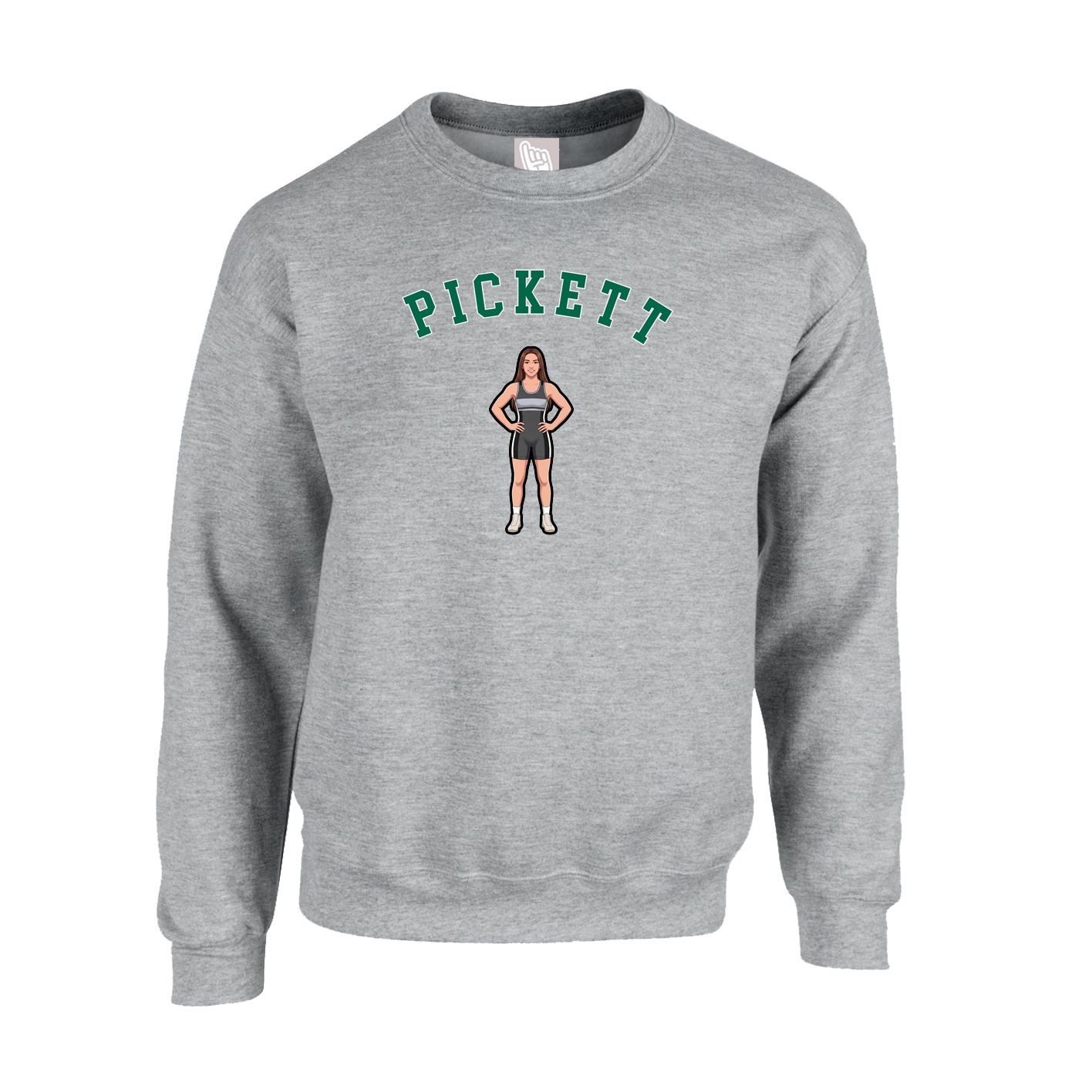 Fleece Crew — Shirsey Arch in Grey
