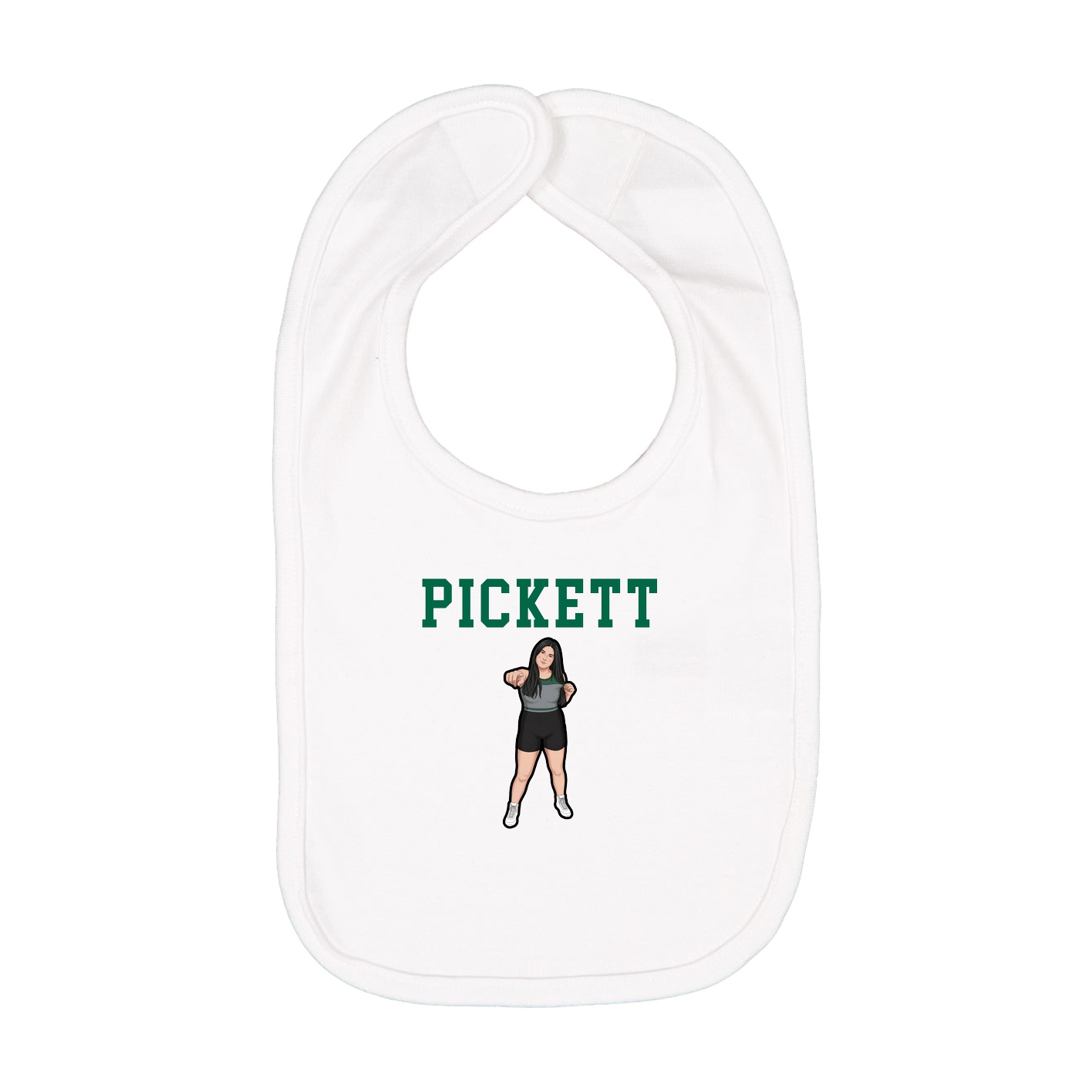 Infant Bib — Shirsey in White