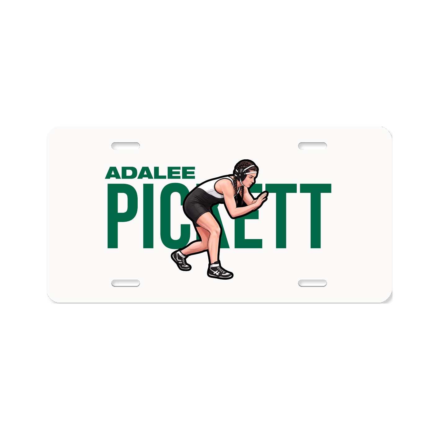 License Plate — Player Name in Classic