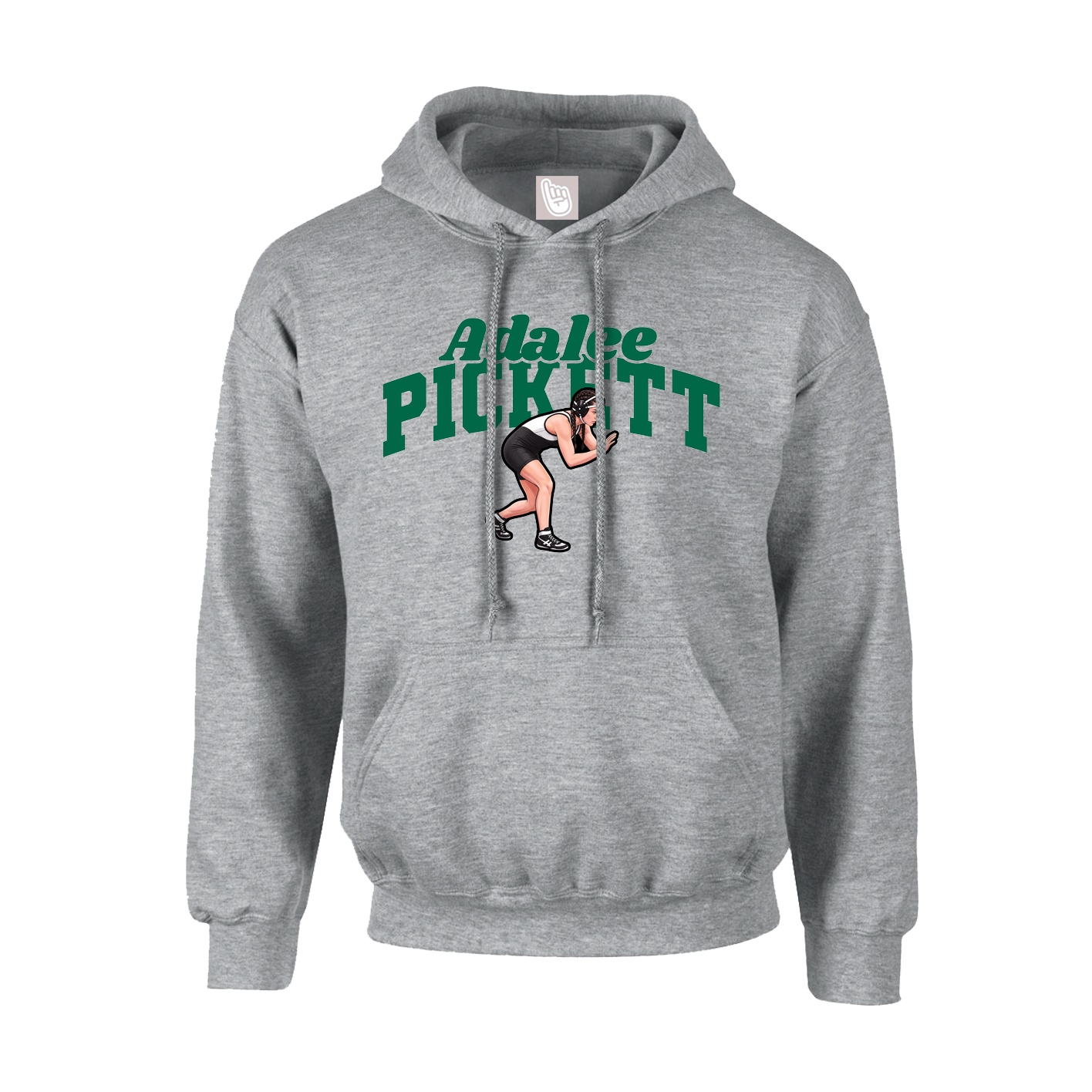 Hoodie — Signature Arch in Grey