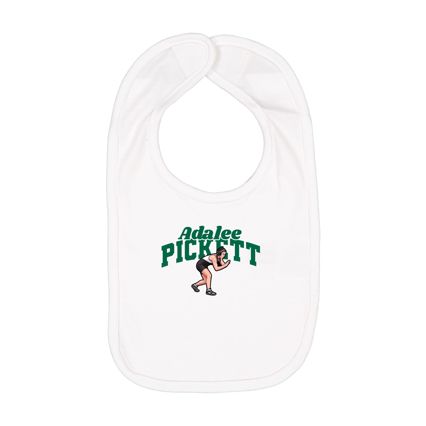 Infant Bib — Signature Arch in White