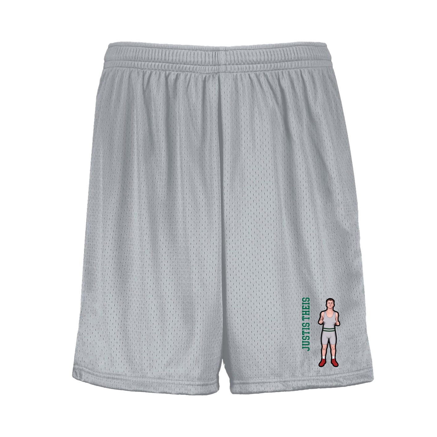 Shorts — Name Vertical in Silver