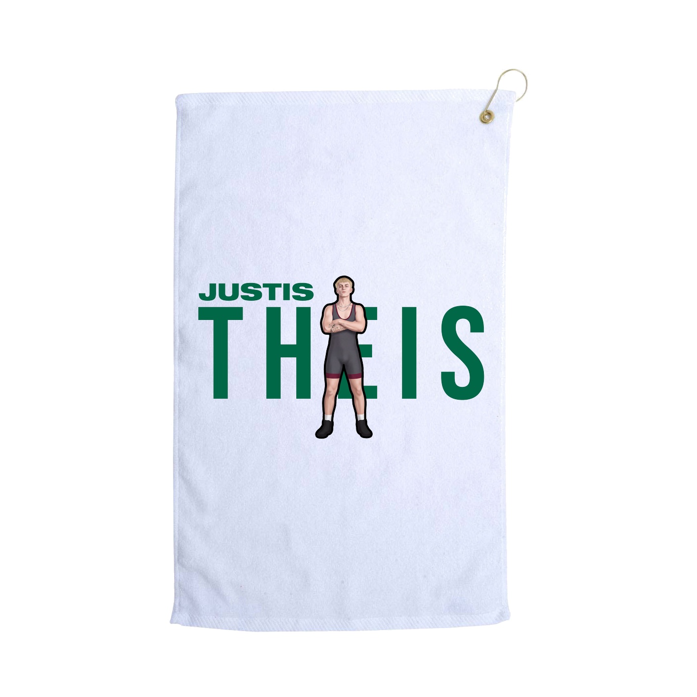 Golf Towel — Player Name in White