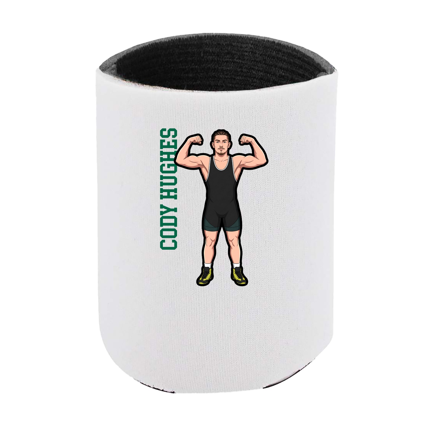 Can Holder — Name Vertical in White