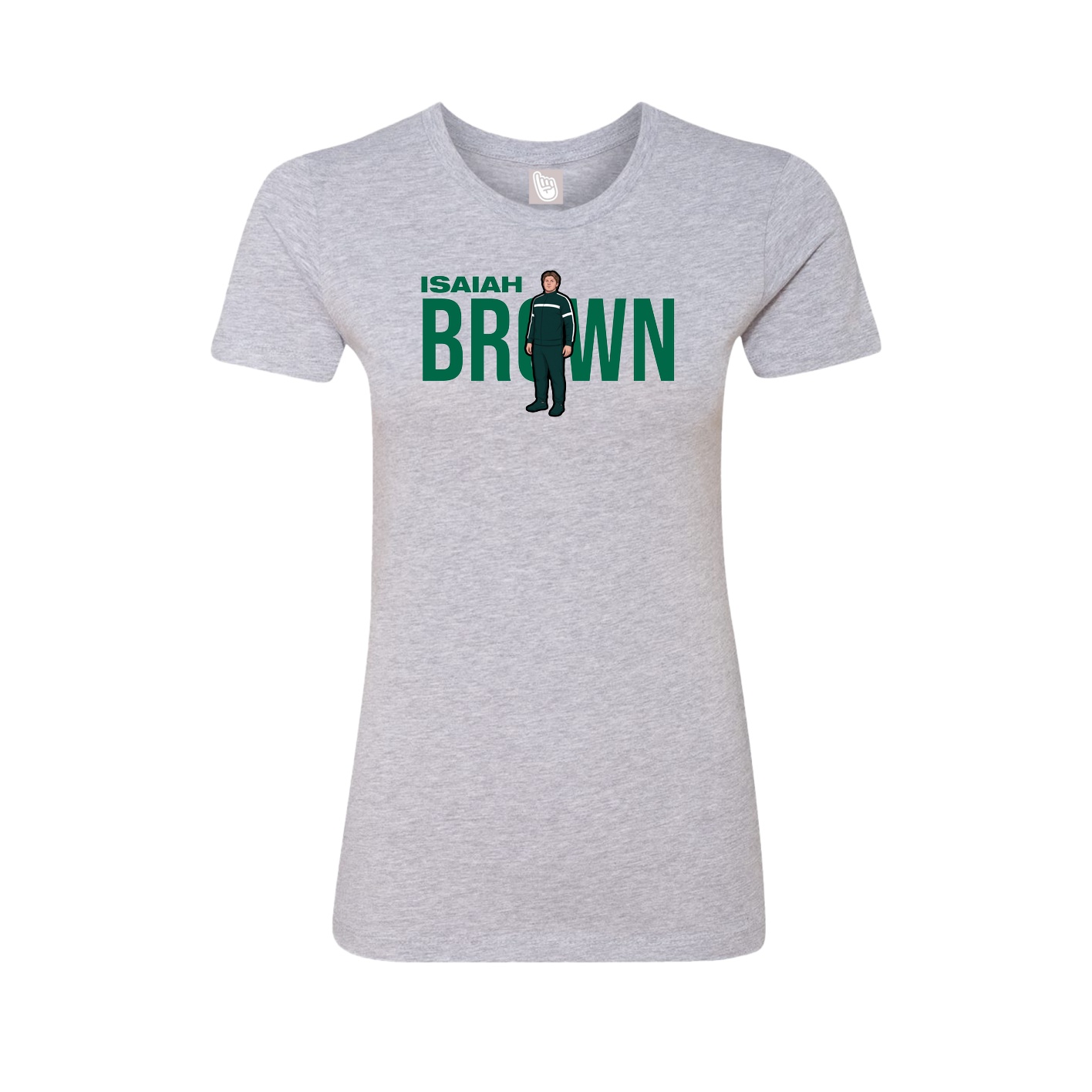 Womens Tee — Player Name in Grey