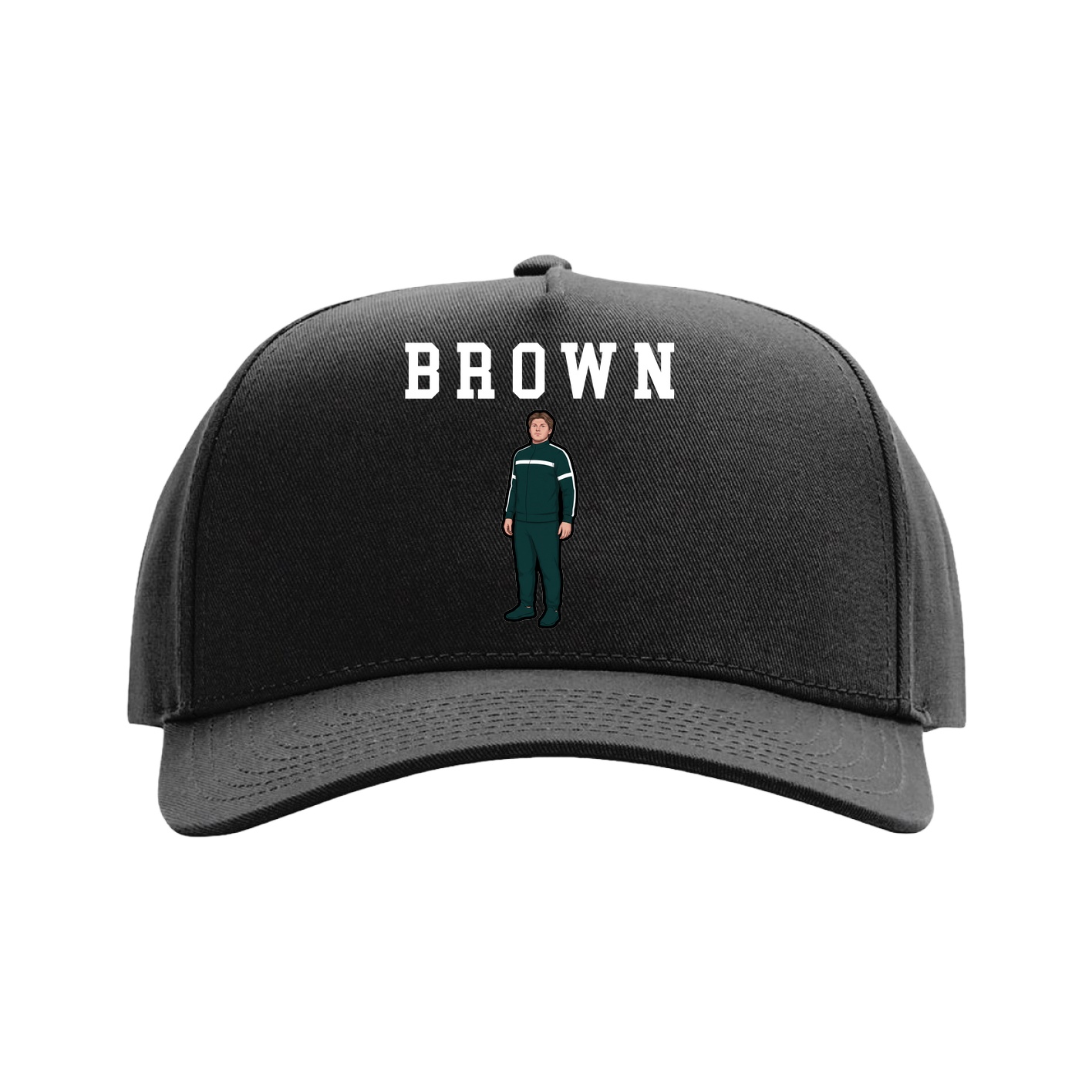 Full Fabric Five-Panel Champ Cap — Shirsey in Black