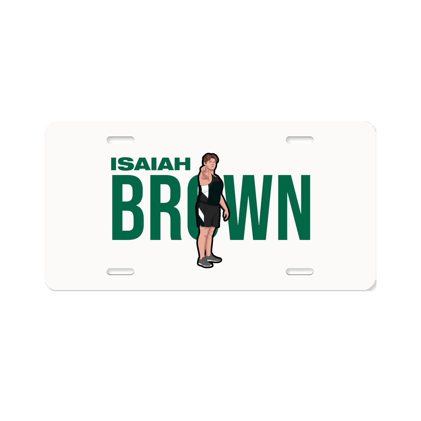 License Plate — Player Name in Classic