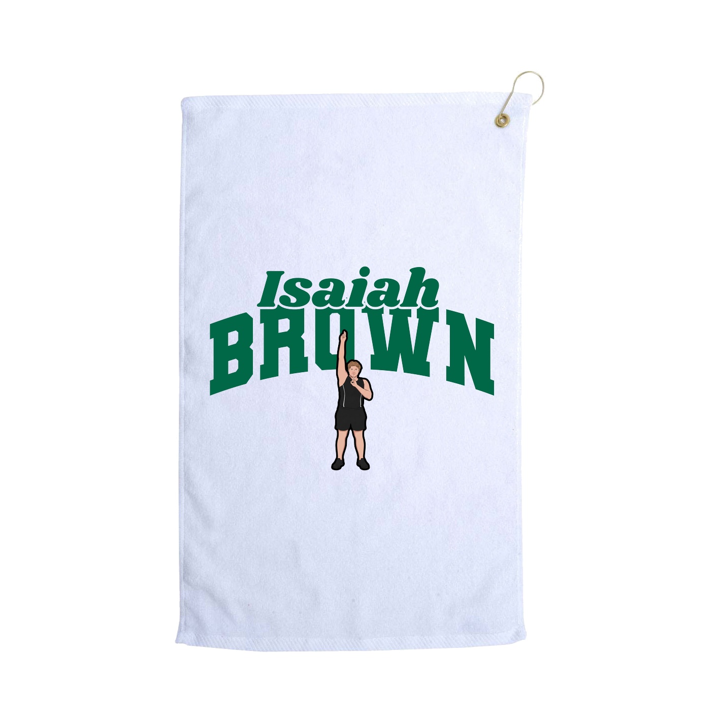 Golf Towel — Signature Arch in White