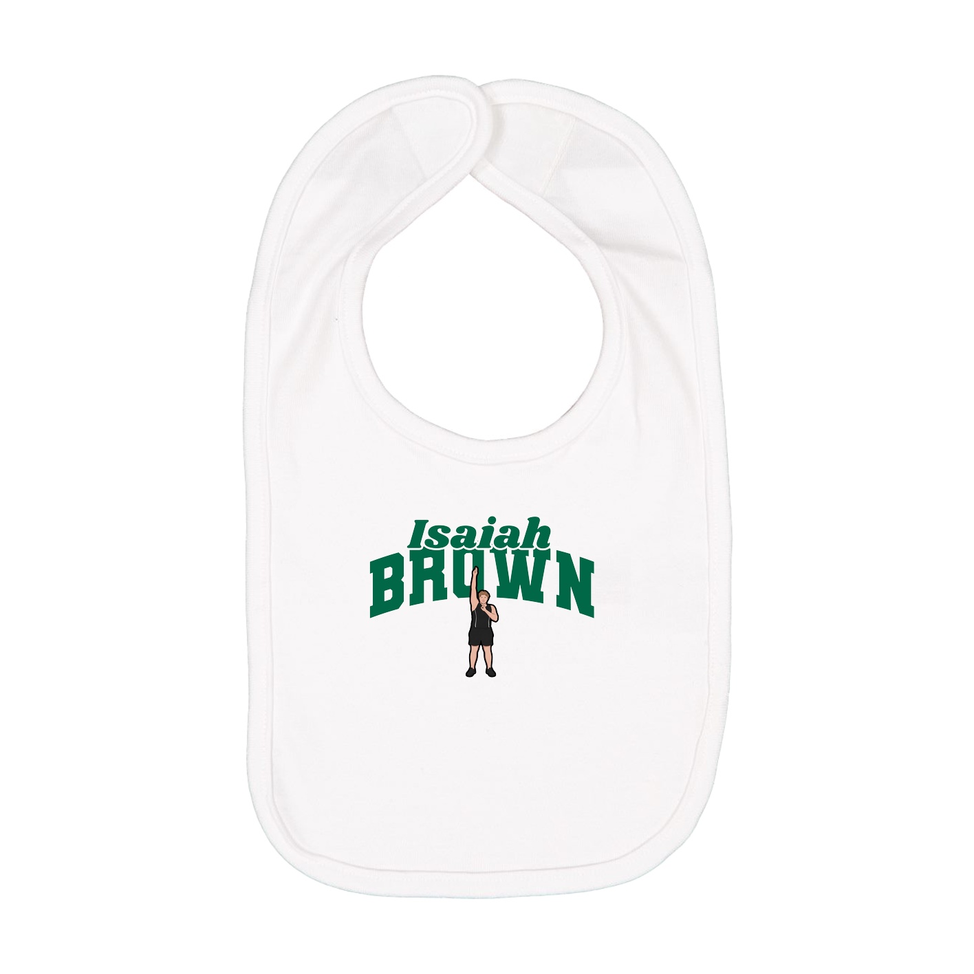 Infant Bib — Signature Arch in White