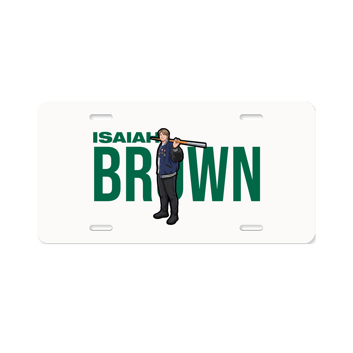 License Plate — Player Name in Classic