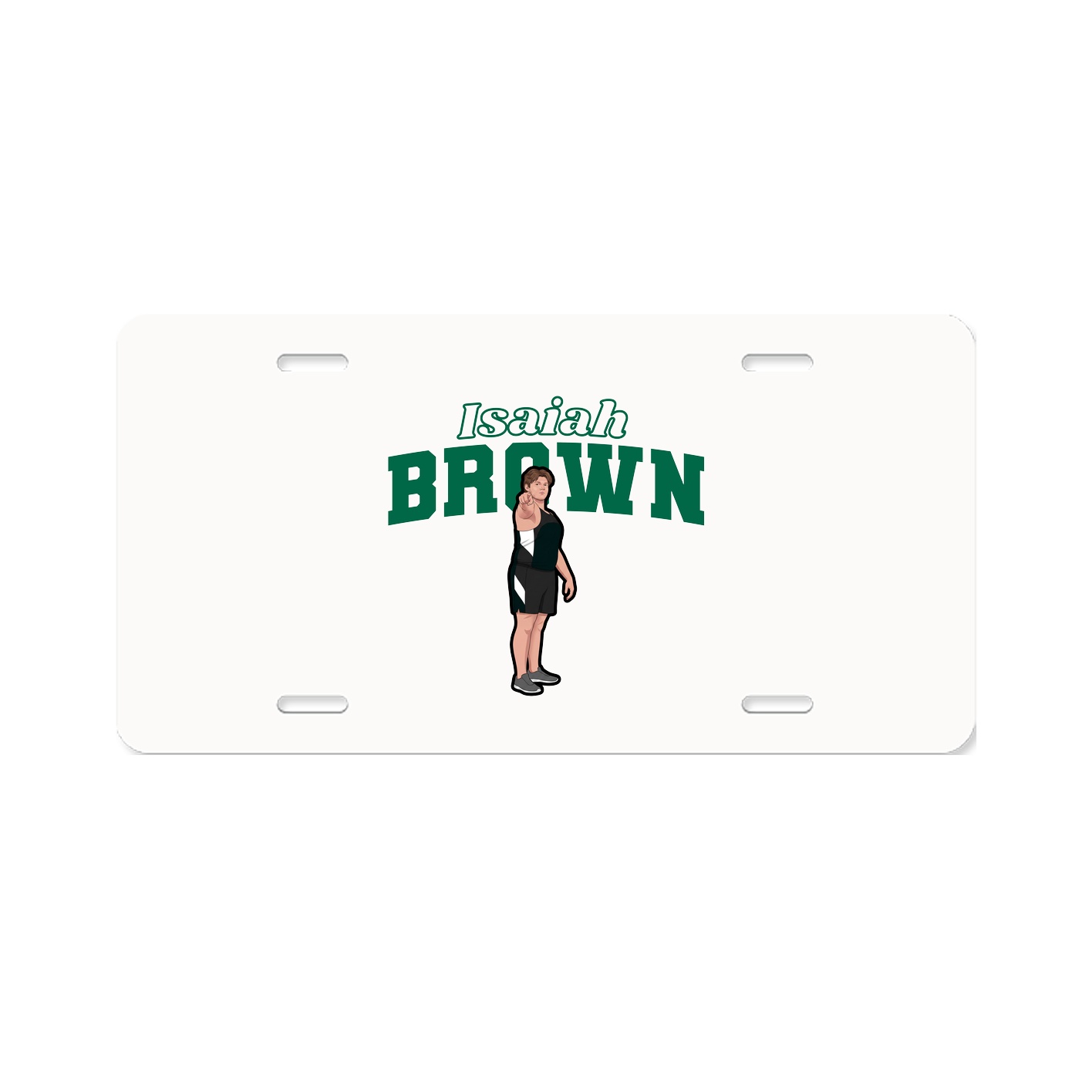 License Plate — Name Arch in Classic