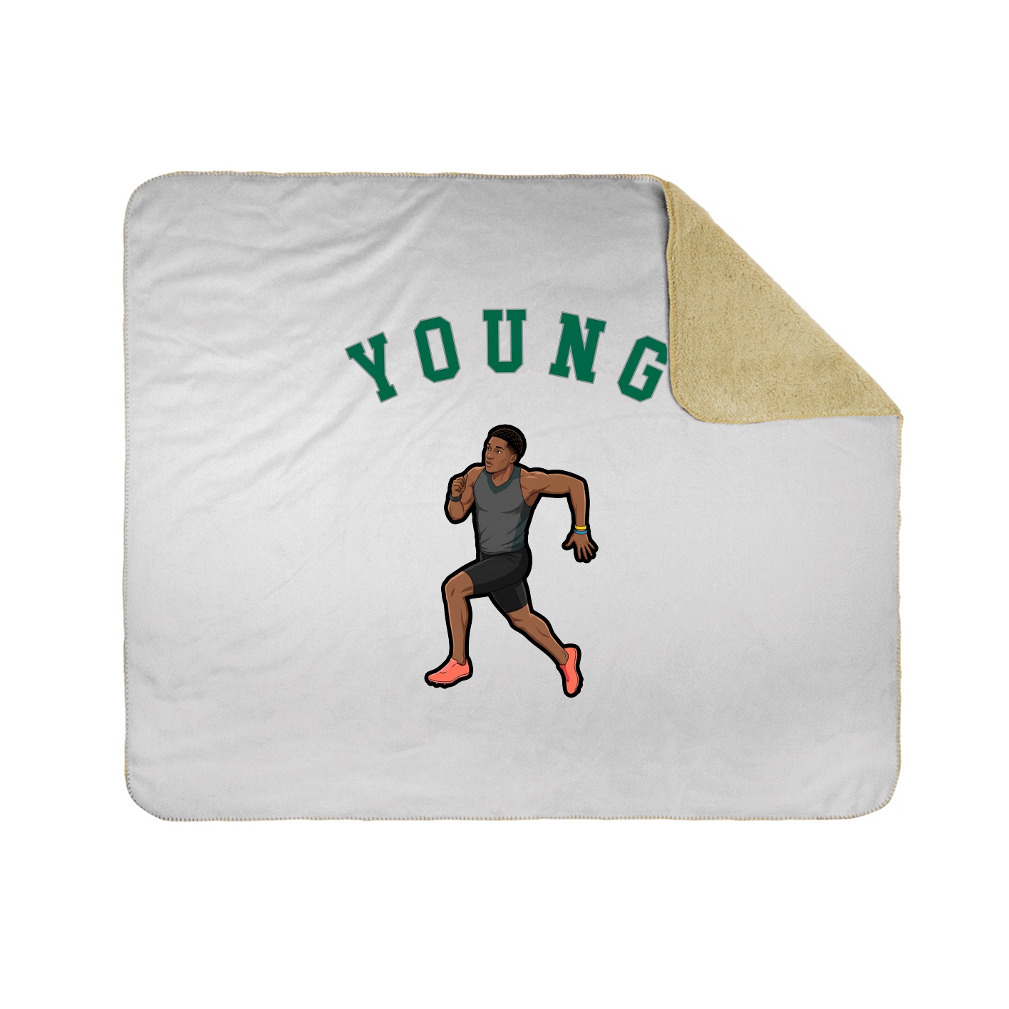 50x60 Sherpa Lined Throw Blanket