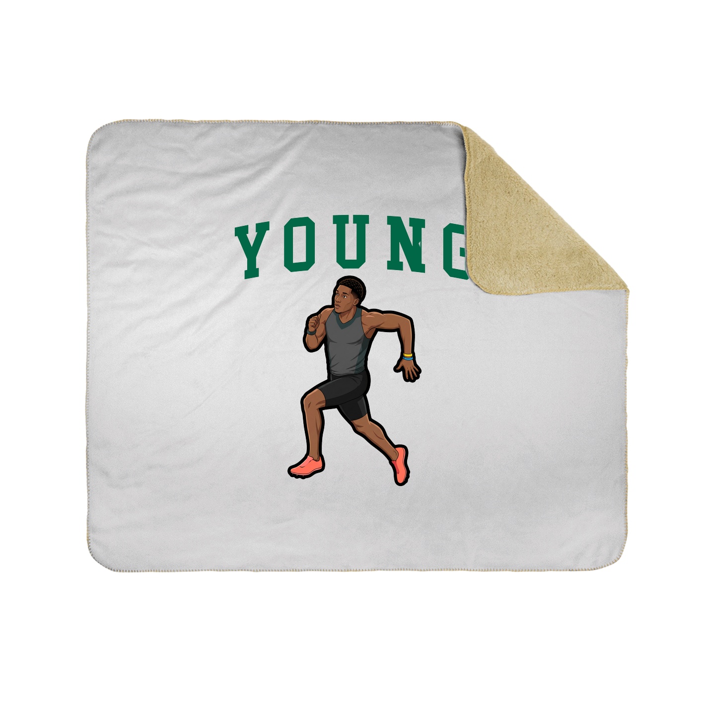 50x60 Sherpa Lined Throw Blanket