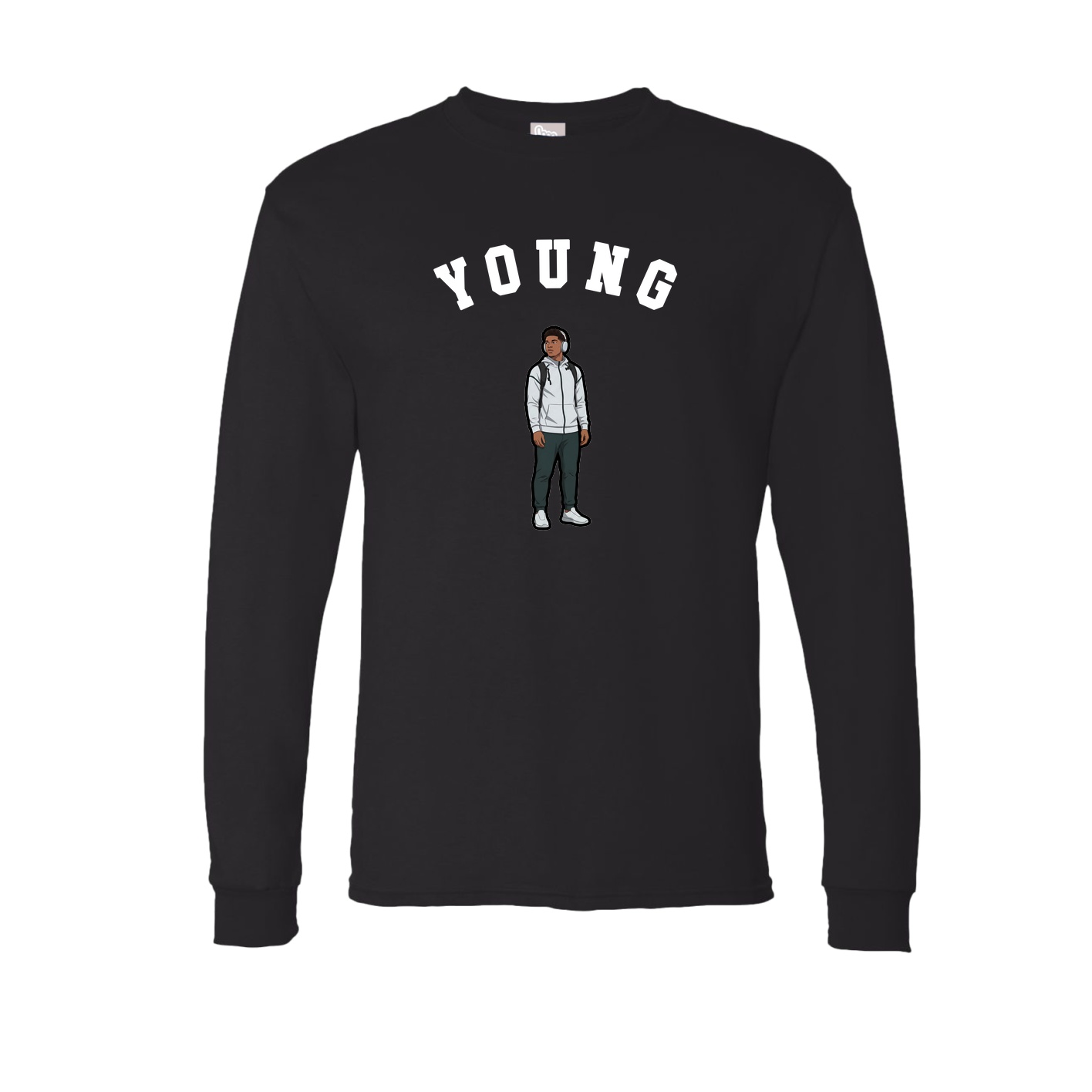 Long Sleeve Tee — Shirsey Arch in Black