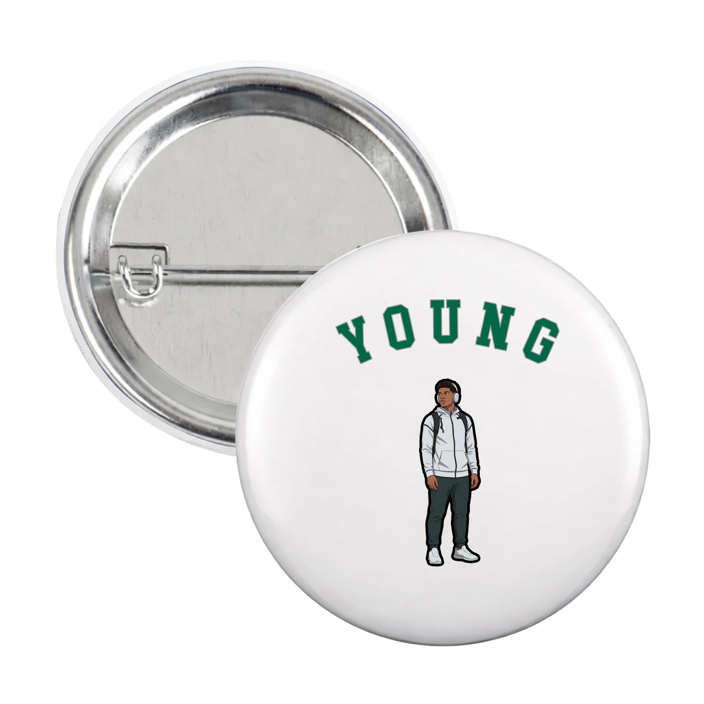 Game Day Button — Shirsey Arch in White