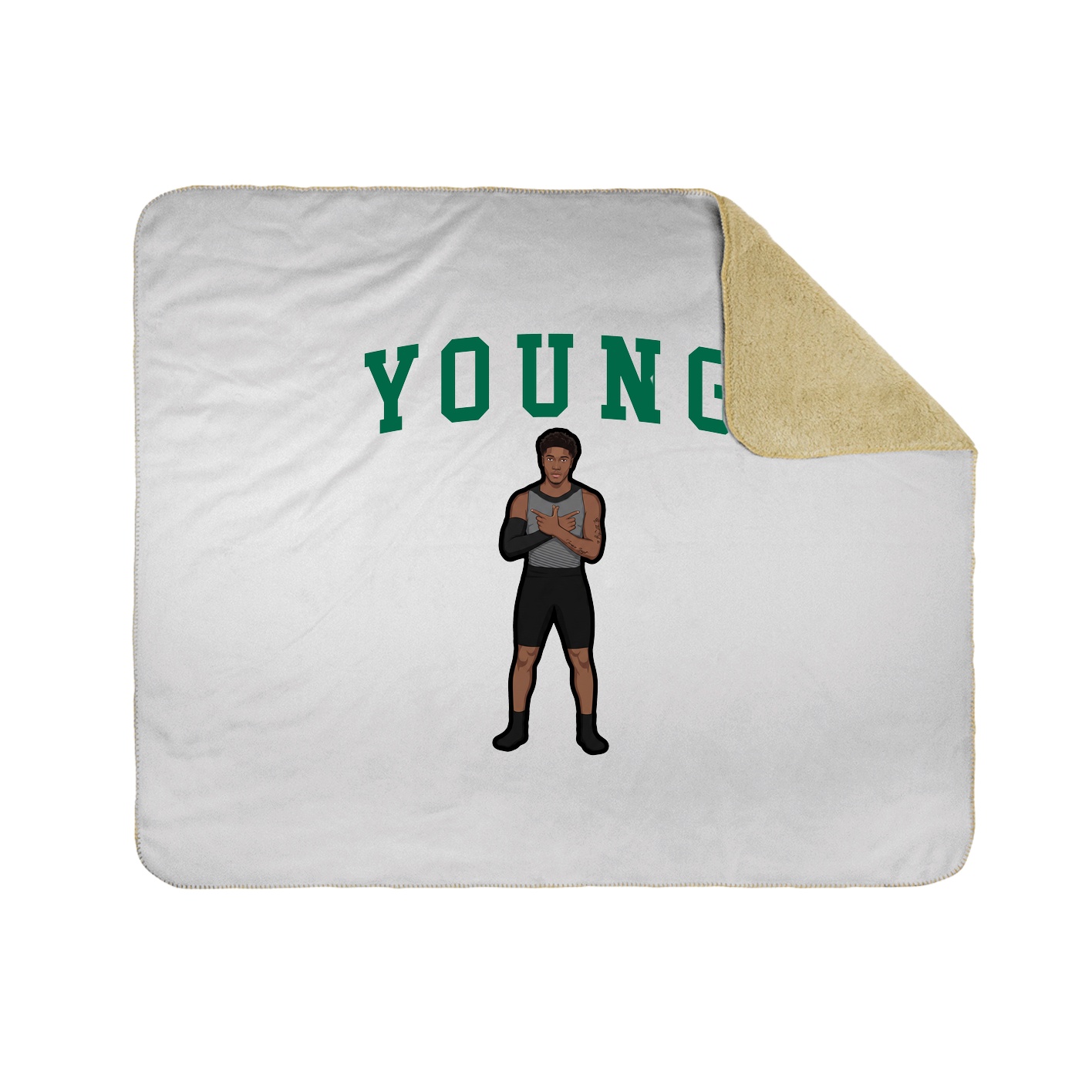 50x60 Sherpa Lined Throw Blanket