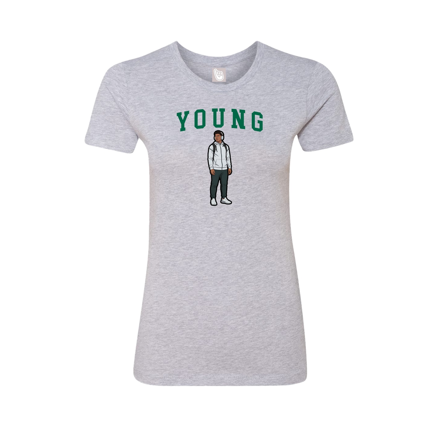 Fitted Women's Tee — Shirsey in Grey