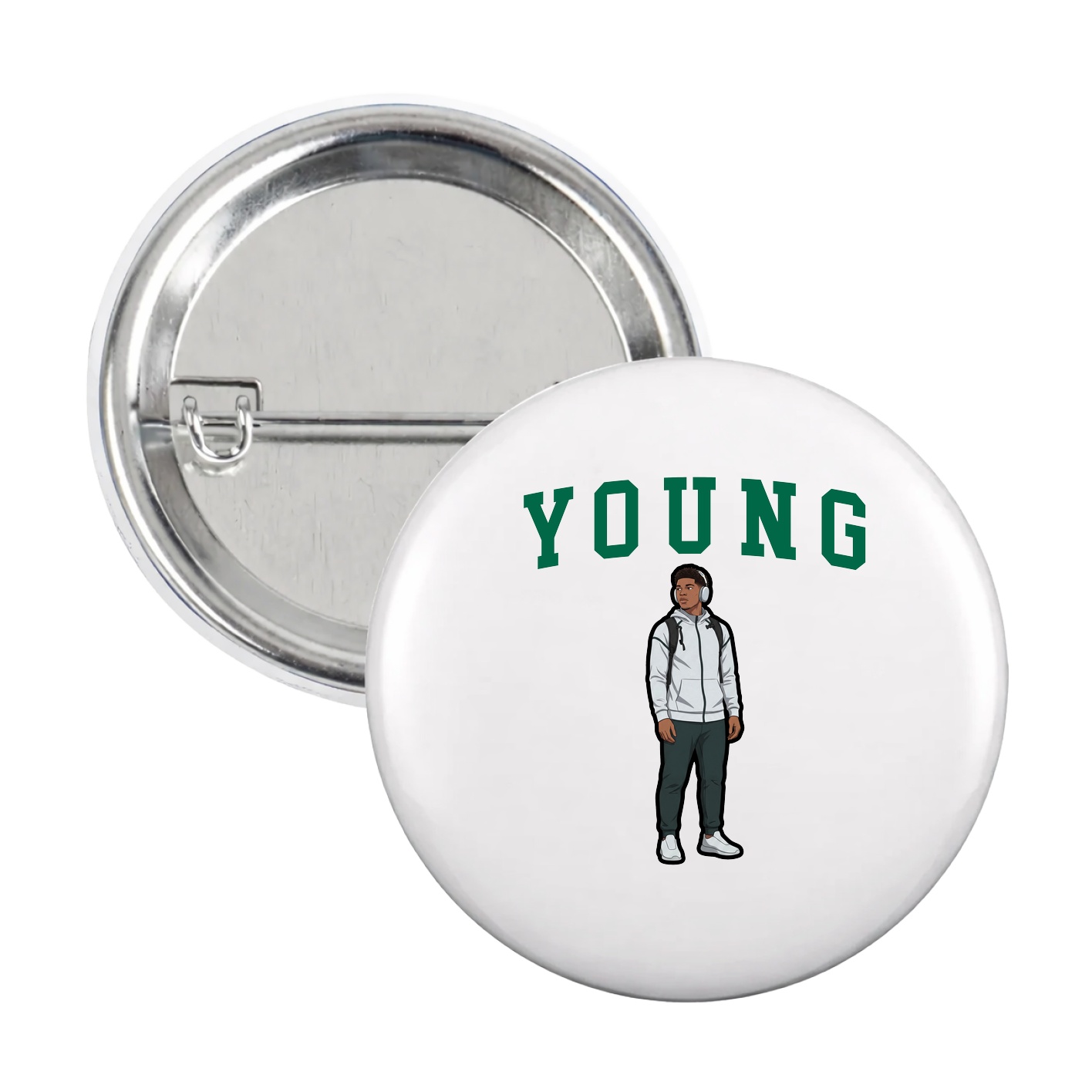 Game Day Button — Shirsey in White