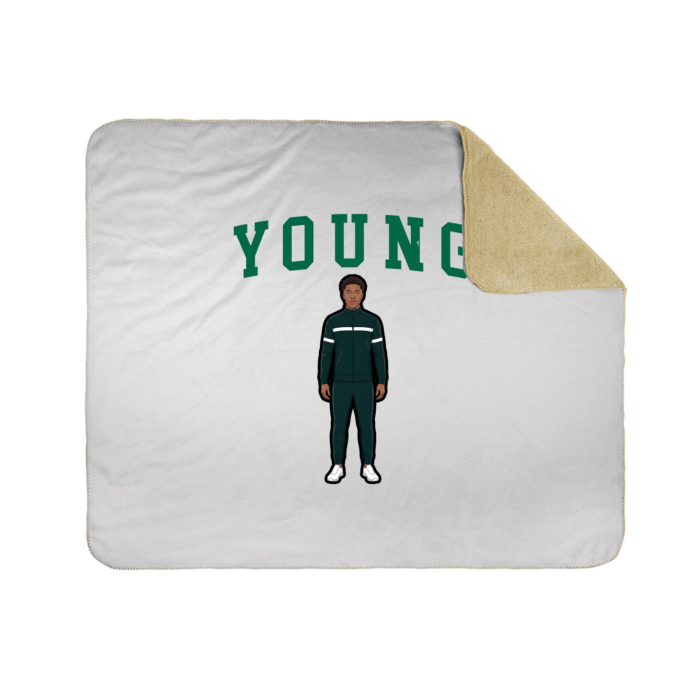 50x60 Sherpa Lined Throw Blanket