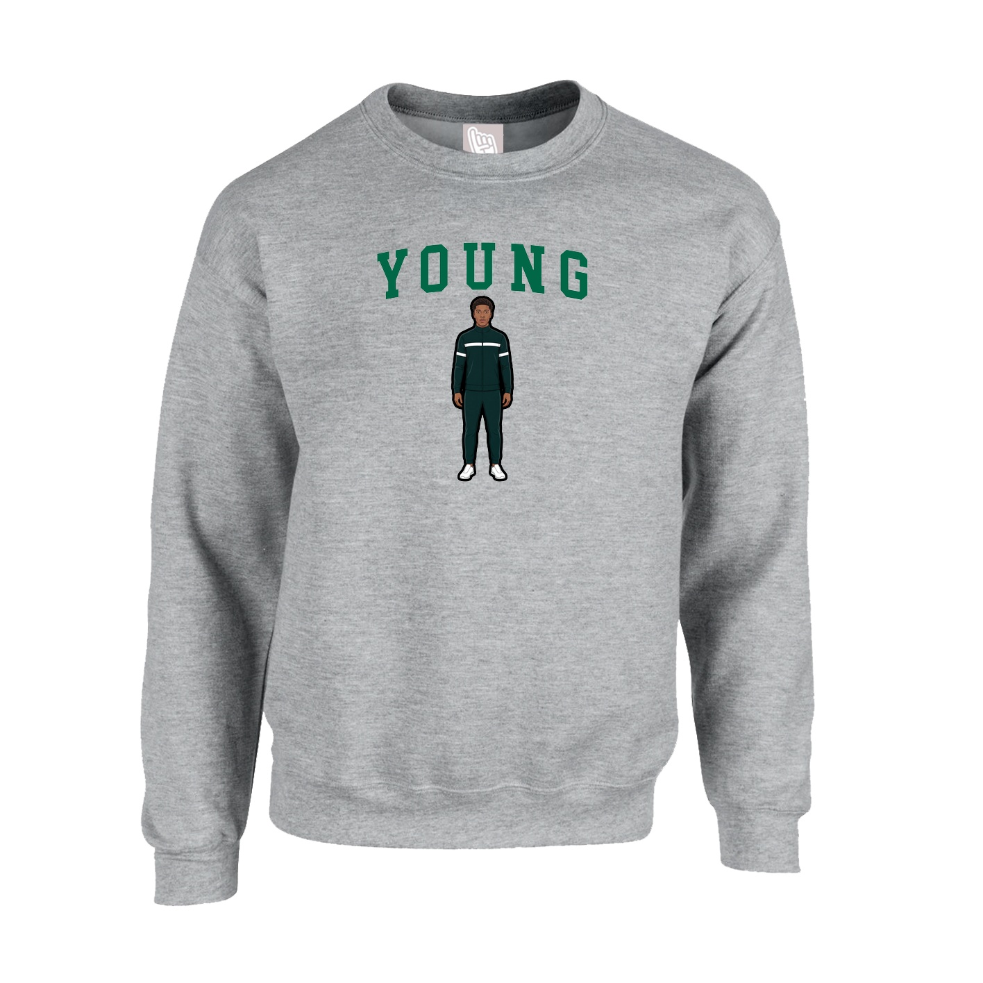 Fleece Crew — Shirsey in Grey