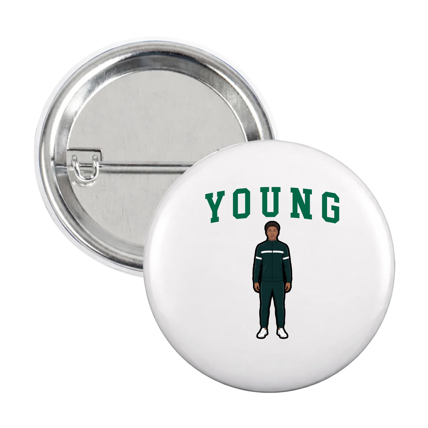 Game Day Button — Shirsey in White