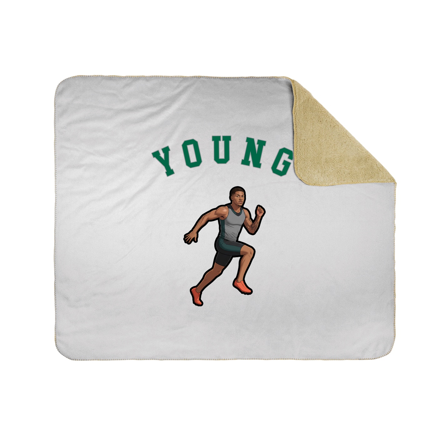 50x60 Sherpa Lined Throw Blanket