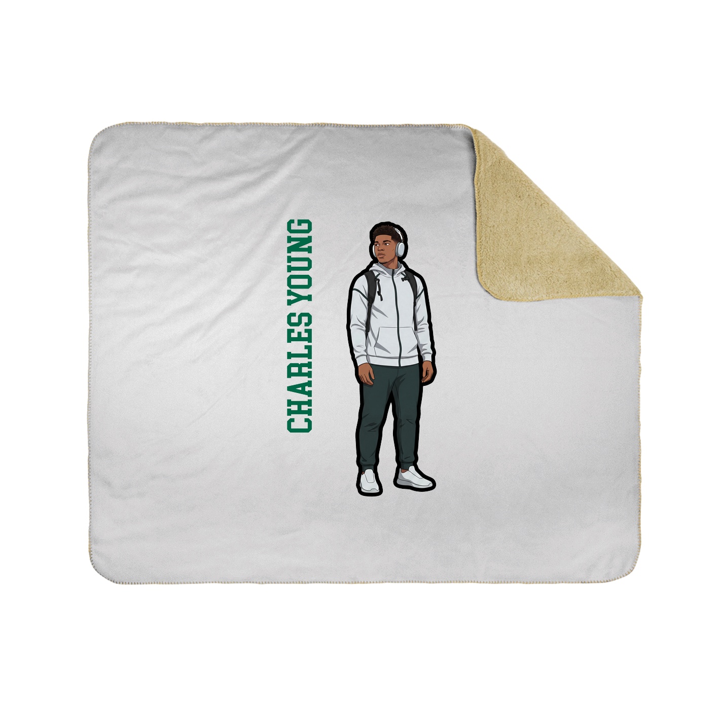 50x60 Sherpa Lined Throw Blanket