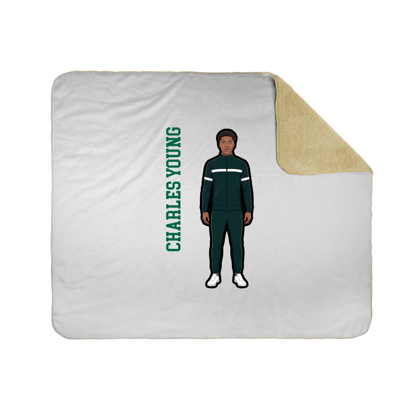 50x60 Sherpa Lined Throw Blanket